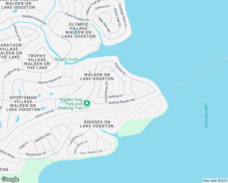 map of restaurants, bars, coffee shops, grocery stores, and more near 18518 Skippers Helm in Humble