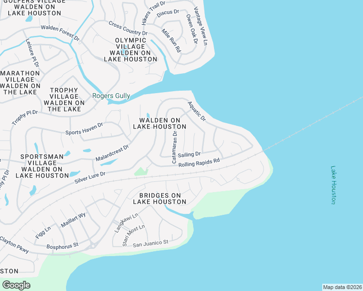 map of restaurants, bars, coffee shops, grocery stores, and more near 18518 Skippers Helm in Humble