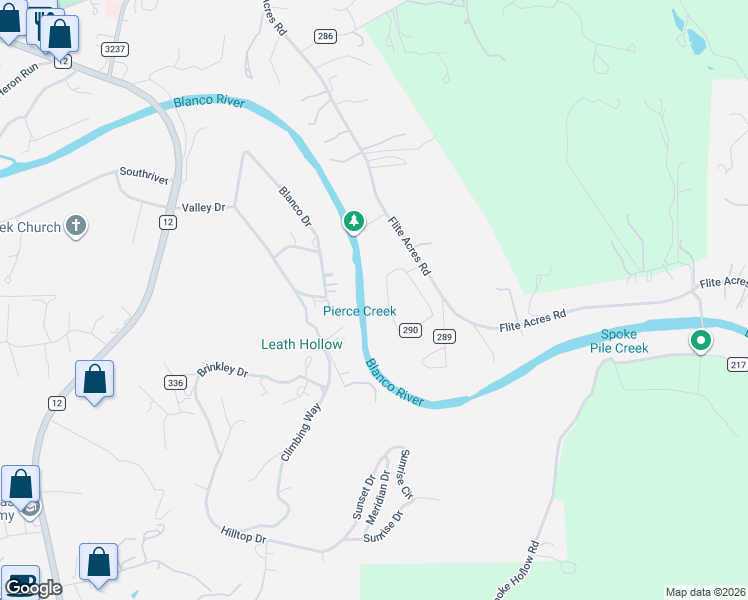 map of restaurants, bars, coffee shops, grocery stores, and more near 202 Hub Drive in Wimberley