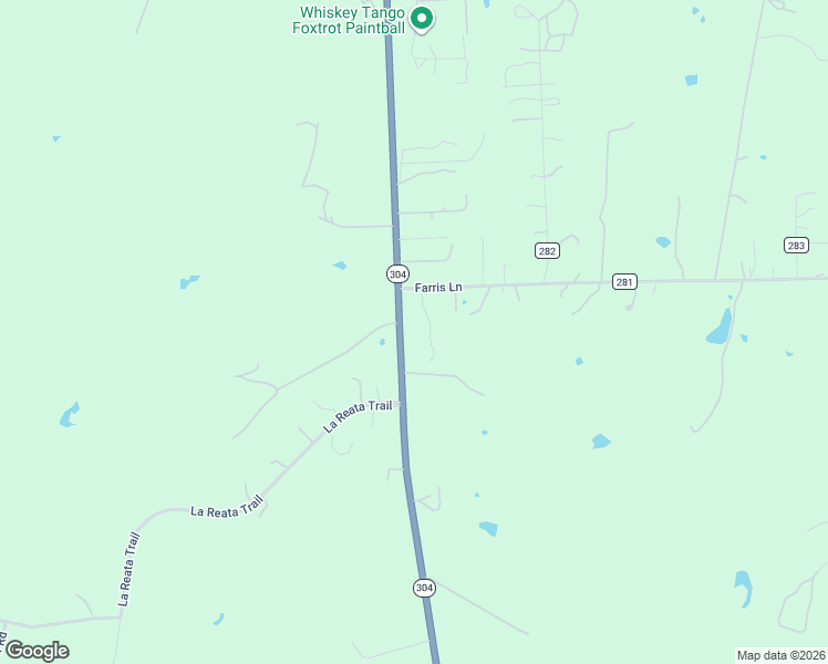 map of restaurants, bars, coffee shops, grocery stores, and more near 2169 Texas 304 in Smithville