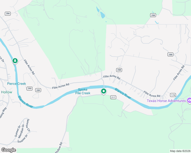 map of restaurants, bars, coffee shops, grocery stores, and more near 1840 Flite Acres Road in Wimberley