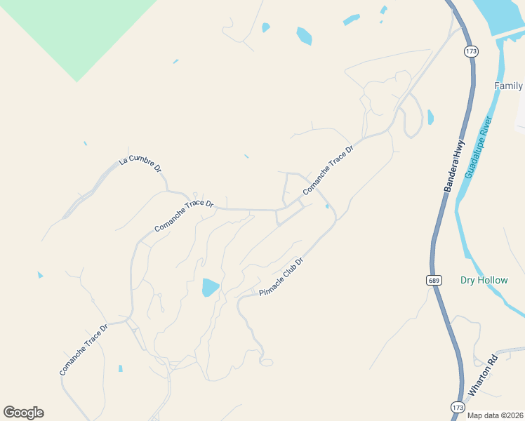 map of restaurants, bars, coffee shops, grocery stores, and more near Comanche Trace Drive in Kerrville