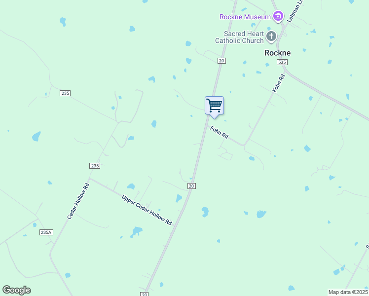 map of restaurants, bars, coffee shops, grocery stores, and more near 1970 Farm to Market 20 in Red Rock