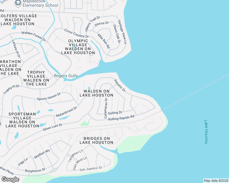 map of restaurants, bars, coffee shops, grocery stores, and more near 8810 Silver Yacht Drive in Humble