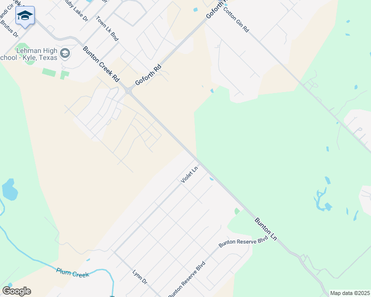map of restaurants, bars, coffee shops, grocery stores, and more near 213 Bunton Lane in Kyle