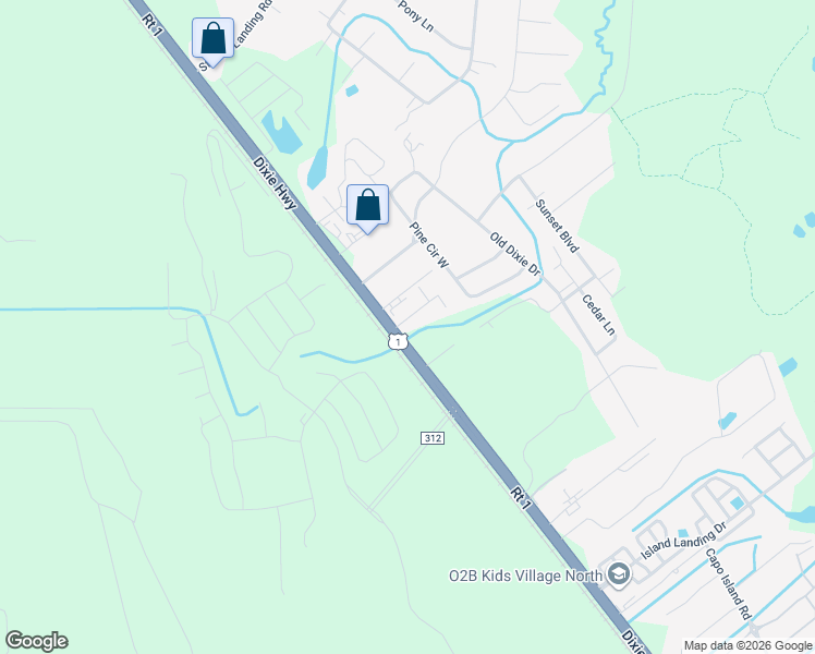 map of restaurants, bars, coffee shops, grocery stores, and more near 6370-4 Saint Augustine Road in St. Augustine