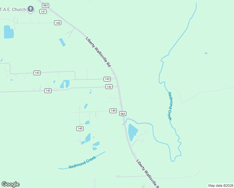 map of restaurants, bars, coffee shops, grocery stores, and more near 4020 Farm to Market Road 563 in Liberty