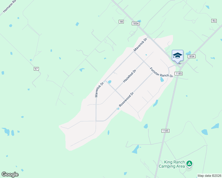 map of restaurants, bars, coffee shops, grocery stores, and more near 80 River Garden Trail in Dale