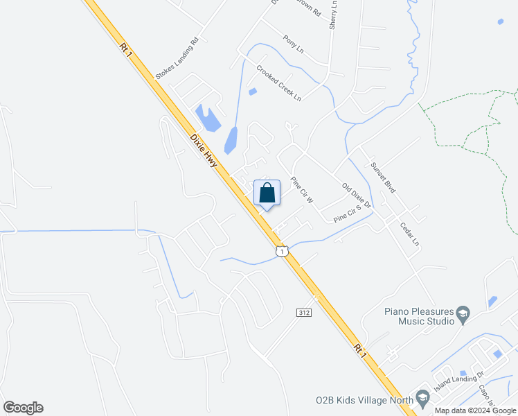 map of restaurants, bars, coffee shops, grocery stores, and more near 6460 U.S. 1 in St. Augustine