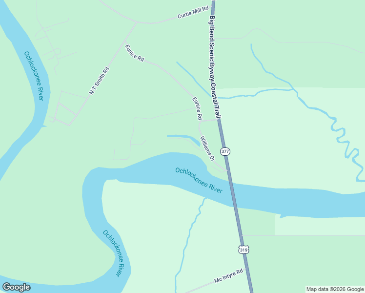 map of restaurants, bars, coffee shops, grocery stores, and more near 47 Gibson Road in Sopchoppy