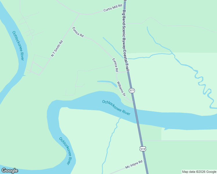 map of restaurants, bars, coffee shops, grocery stores, and more near 47 Gibson Road in Sopchoppy