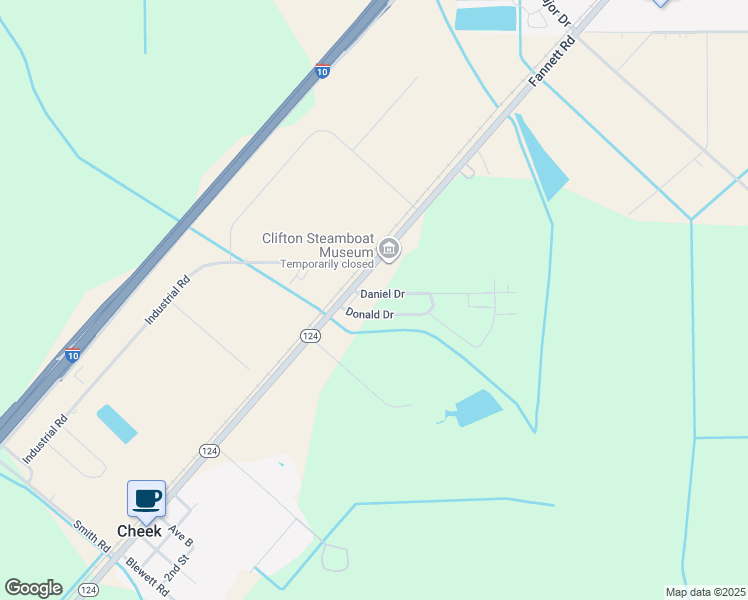 map of restaurants, bars, coffee shops, grocery stores, and more near 5776 Daniel Drive in Beaumont