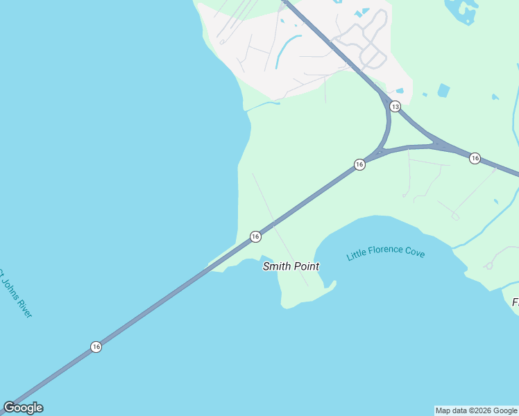 map of restaurants, bars, coffee shops, grocery stores, and more near 5475 Riverwood Road North in St. Augustine