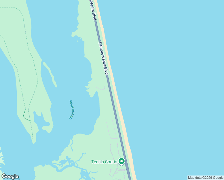 map of restaurants, bars, coffee shops, grocery stores, and more near 2979 South Ponte Vedra Boulevard in Ponte Vedra Beach