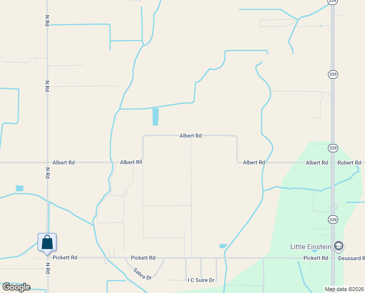 map of restaurants, bars, coffee shops, grocery stores, and more near 3735 Albert Road in Erath