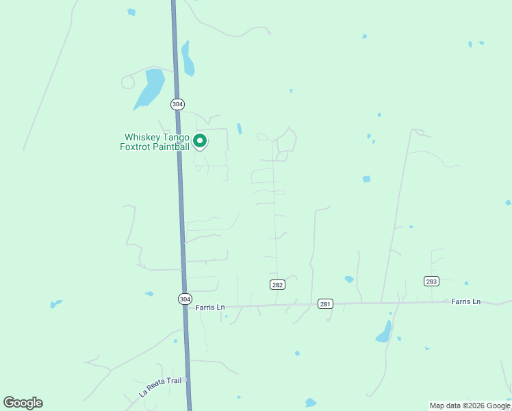 map of restaurants, bars, coffee shops, grocery stores, and more near 180 County Road 282 in Smithville