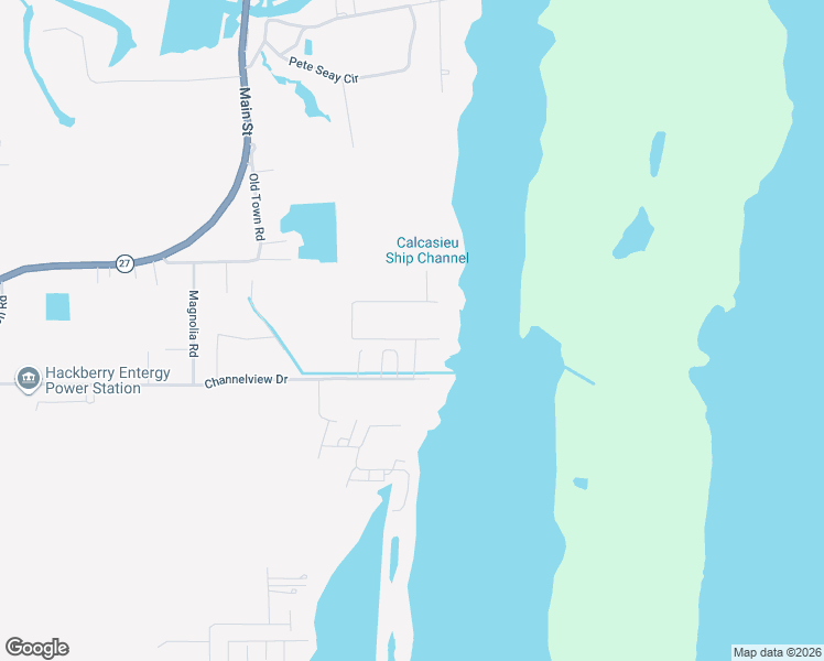 map of restaurants, bars, coffee shops, grocery stores, and more near 122 Riverside Drive in Hackberry