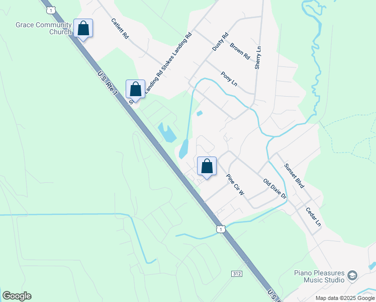map of restaurants, bars, coffee shops, grocery stores, and more near 160 Ronald Road in St. Augustine