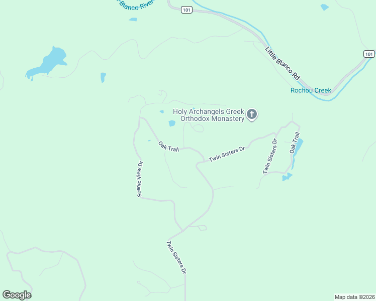 map of restaurants, bars, coffee shops, grocery stores, and more near 101 Oak Trail in Spring Branch