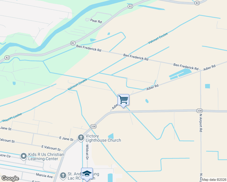 map of restaurants, bars, coffee shops, grocery stores, and more near 7818 Loignon Road in Abbeville