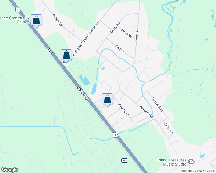 map of restaurants, bars, coffee shops, grocery stores, and more near 171 Ronald Road in St. Augustine