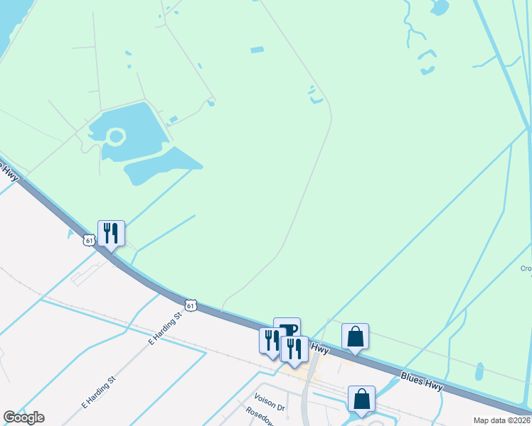map of restaurants, bars, coffee shops, grocery stores, and more near Unnamed Road in Destrehan