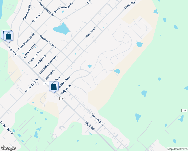 map of restaurants, bars, coffee shops, grocery stores, and more near 535 Railyard Drive in Kyle