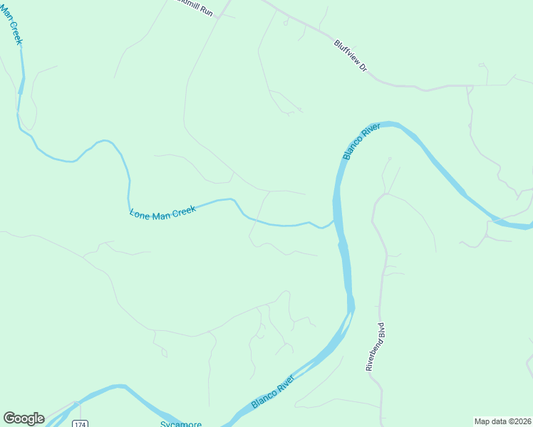 map of restaurants, bars, coffee shops, grocery stores, and more near 131 Water Park Road in Wimberley