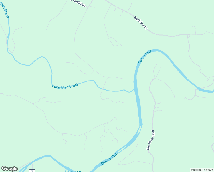 map of restaurants, bars, coffee shops, grocery stores, and more near 121 Water Park Road in Wimberley