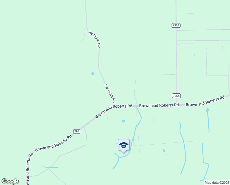 map of restaurants, bars, coffee shops, grocery stores, and more near 8154 Southwest 113th Avenue in Lake Butler