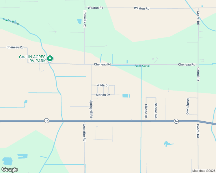 map of restaurants, bars, coffee shops, grocery stores, and more near 10703-10721 Sandra Drive in Kaplan