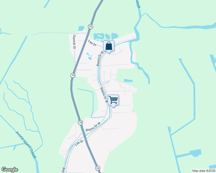 map of restaurants, bars, coffee shops, grocery stores, and more near 101-113 Edith Street in Pierre Part