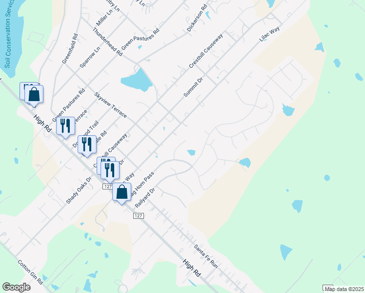 map of restaurants, bars, coffee shops, grocery stores, and more near in Niederwald