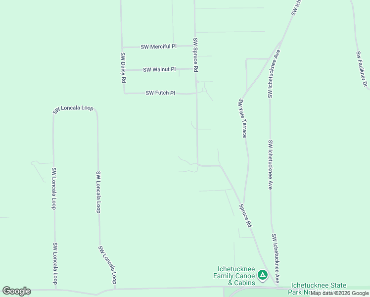 map of restaurants, bars, coffee shops, grocery stores, and more near 998 Southwest Spruce Road in Fort White