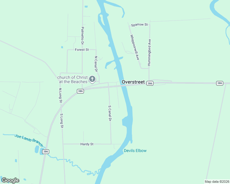 map of restaurants, bars, coffee shops, grocery stores, and more near 130 Post Office Lane in Port St. Joe