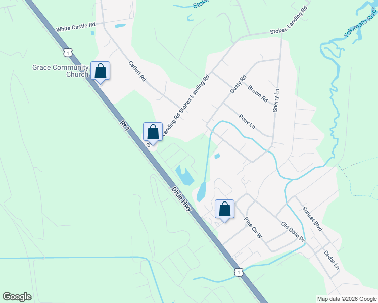 map of restaurants, bars, coffee shops, grocery stores, and more near 6600 U.S. 1 in St Augustine