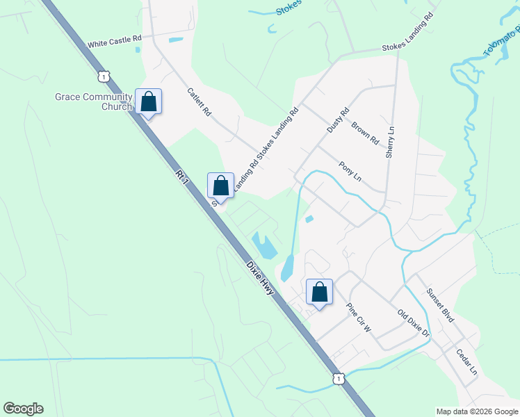 map of restaurants, bars, coffee shops, grocery stores, and more near 6600 U.S. 1 in St Augustine