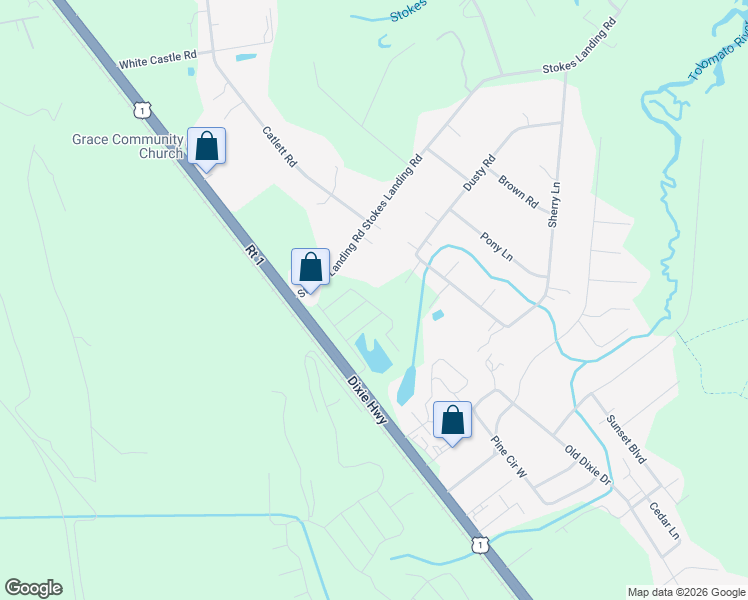 map of restaurants, bars, coffee shops, grocery stores, and more near 6600 U.S. 1 in St Augustine