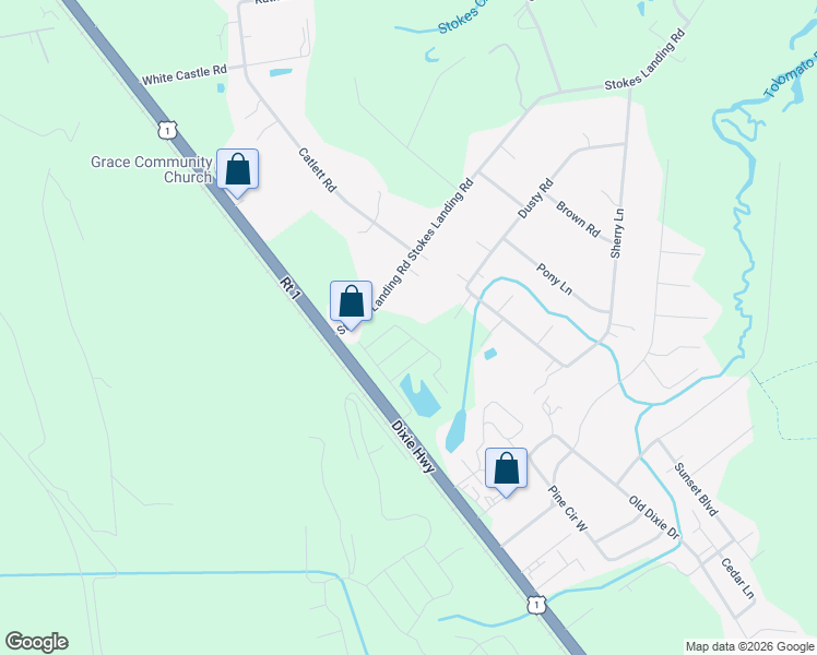 map of restaurants, bars, coffee shops, grocery stores, and more near 6600 U.S. 1 in St Augustine