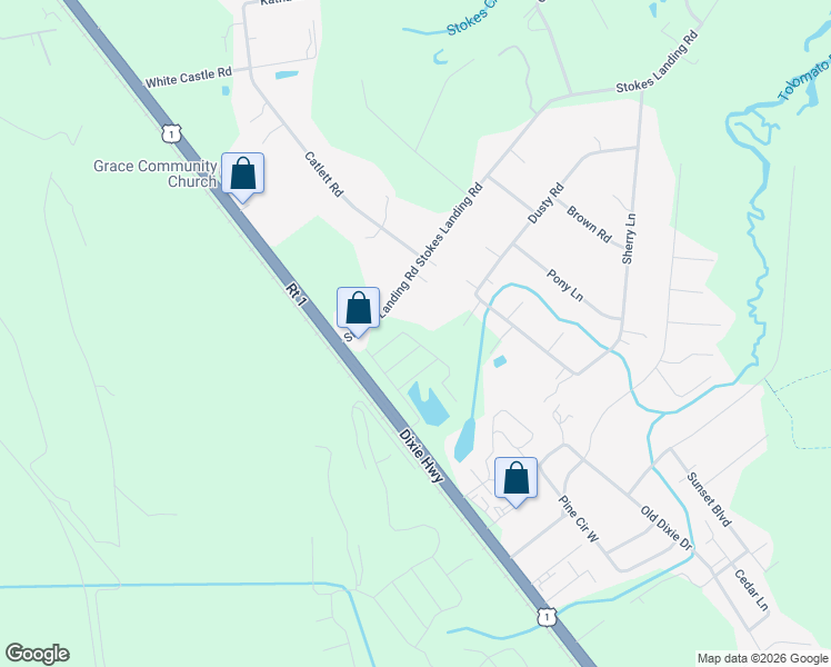 map of restaurants, bars, coffee shops, grocery stores, and more near 6600 U.S. 1 in St Augustine
