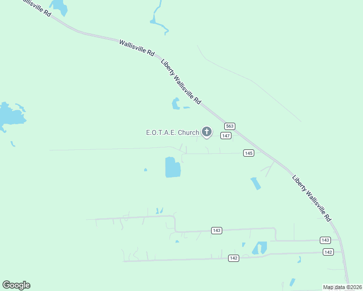 map of restaurants, bars, coffee shops, grocery stores, and more near 456 County Road 145 in Liberty