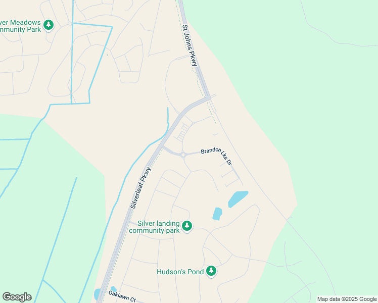 map of restaurants, bars, coffee shops, grocery stores, and more near Silverleaf Parkway in St. Augustine