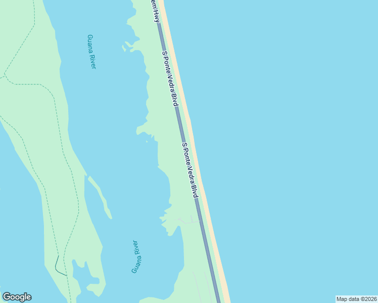 map of restaurants, bars, coffee shops, grocery stores, and more near 2927 South Ponte Vedra Boulevard in Ponte Vedra Beach