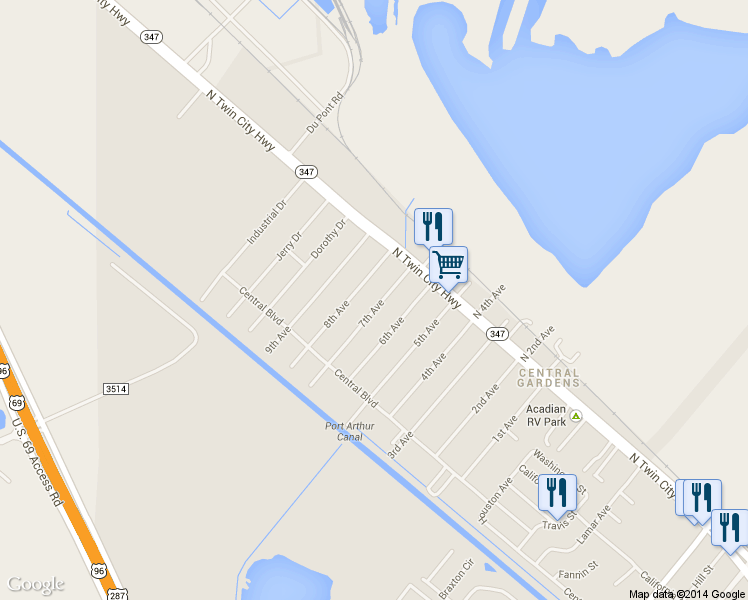 map of restaurants, bars, coffee shops, grocery stores, and more near 116 7th Ave in Nederland