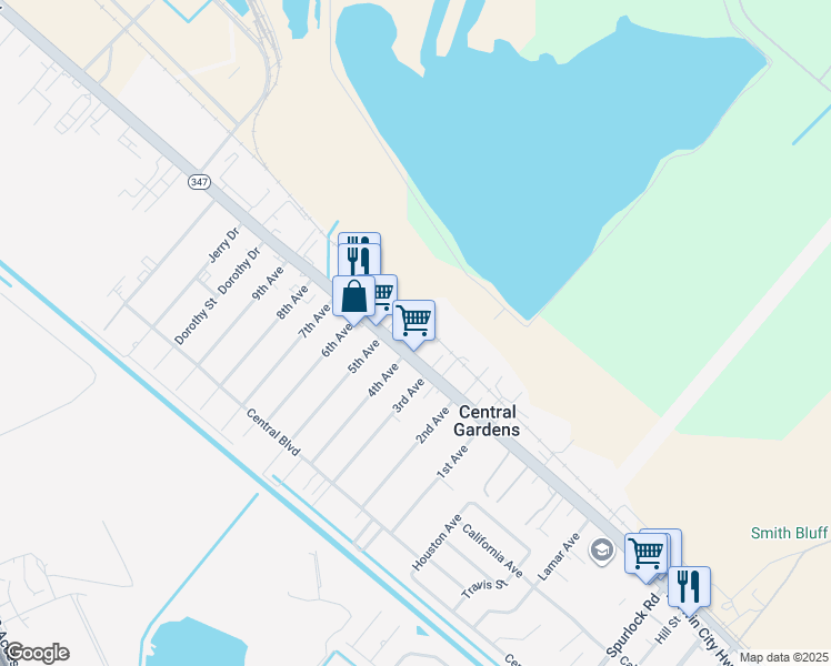 map of restaurants, bars, coffee shops, grocery stores, and more near 105 North 4th Avenue in Nederland