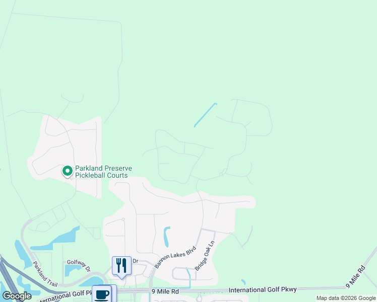 map of restaurants, bars, coffee shops, grocery stores, and more near 2000 International Golf Parkway in Saint Augustine