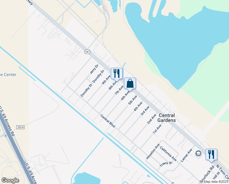 map of restaurants, bars, coffee shops, grocery stores, and more near 116 7th Avenue in Nederland