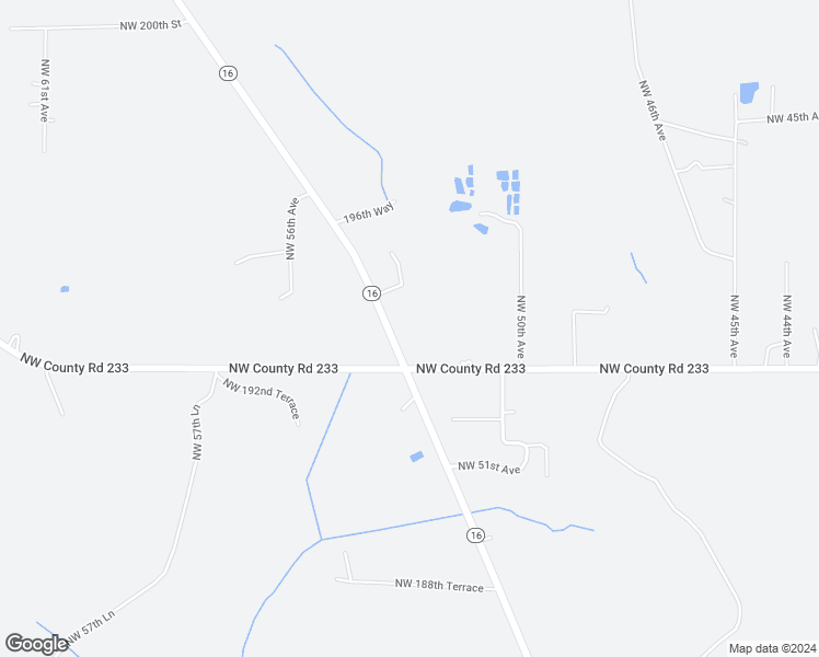 map of restaurants, bars, coffee shops, grocery stores, and more near 19563 Florida 16 in Starke