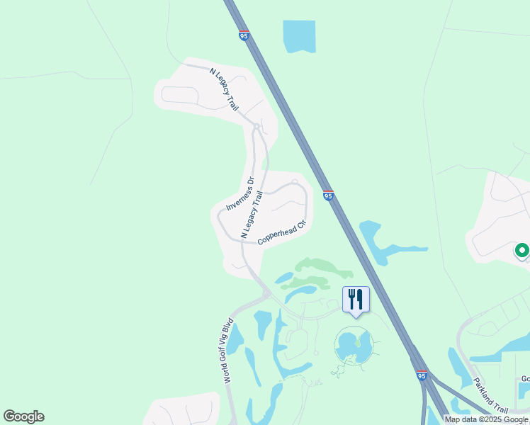 map of restaurants, bars, coffee shops, grocery stores, and more near 963 Hazeltine Court in St. Augustine