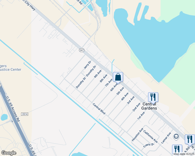 map of restaurants, bars, coffee shops, grocery stores, and more near 112 9th Avenue in Nederland